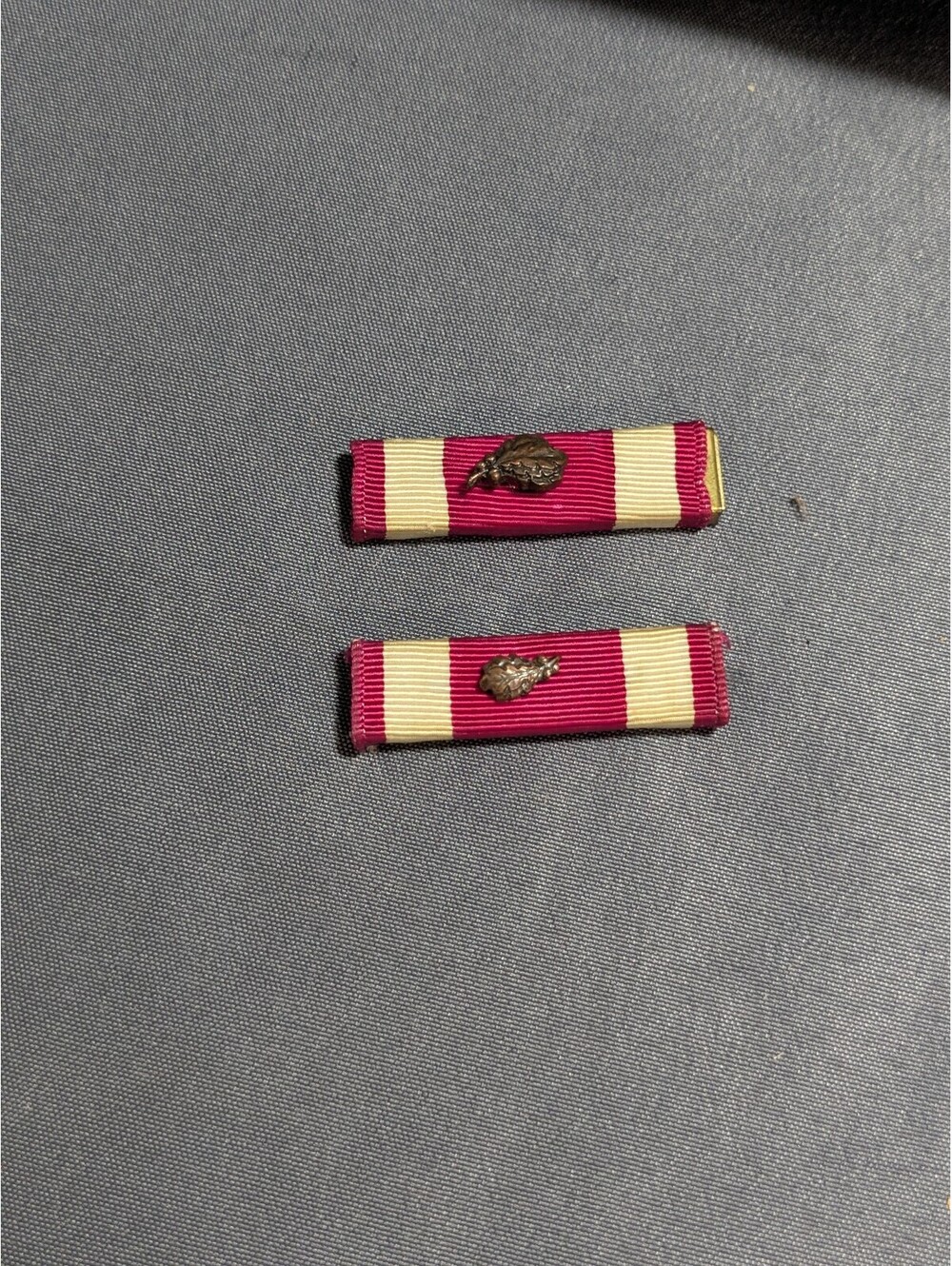Vintage Military Ribbon Bars with Pins